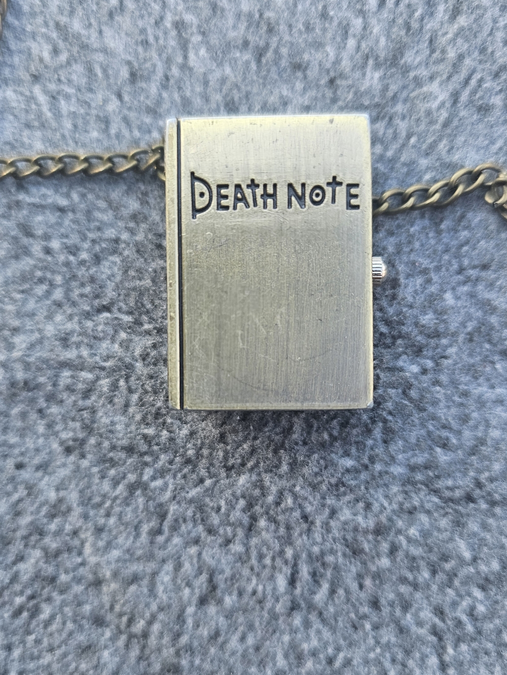Death Note Silver-Tone Book Locket Necklace